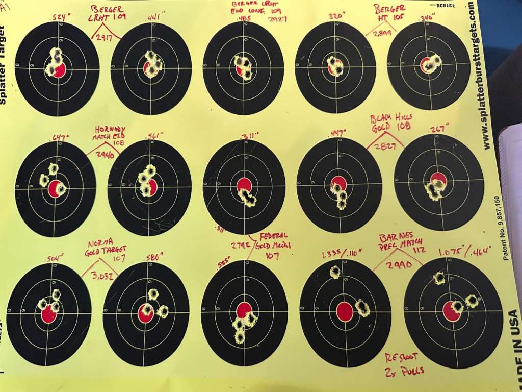 The Elite - Heavy Competition Rifle at Shooting Range Target Impact