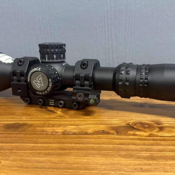 Nightforce NX8 2.5-20x50mm, Black, Mil-C Riflescope with American Rifle Company M-Brace Scope Mount