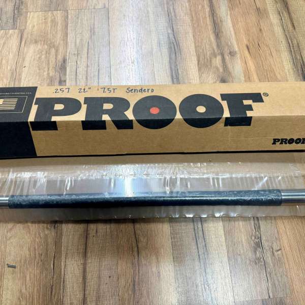 Proof Research Carbon Fiber Barrel Blank, .257, 22", 1:7.5 Twist, Sendero Contour