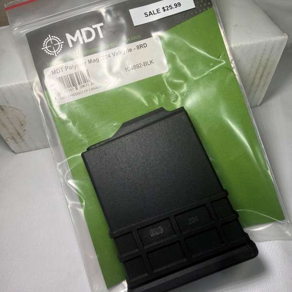 MDT 8 Round Polymer AICE Magazine, .224 Valkyrie
